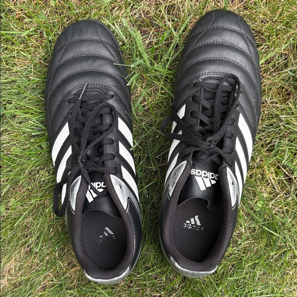 adidas Black and White Soccer Shoes
